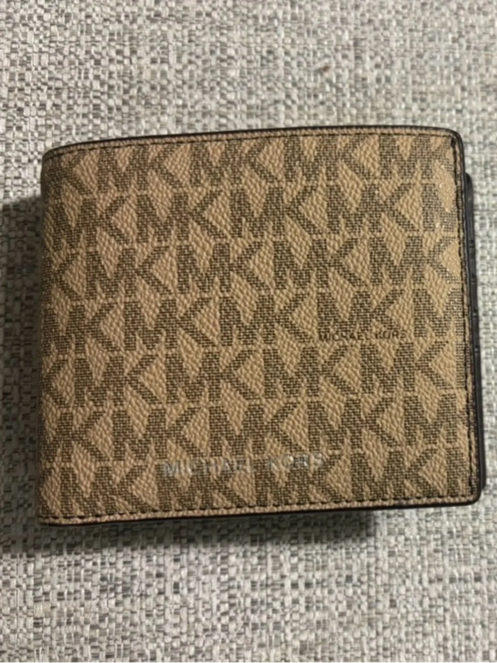 Michael Kors Brown Logo Card & Key Holder Wallet
